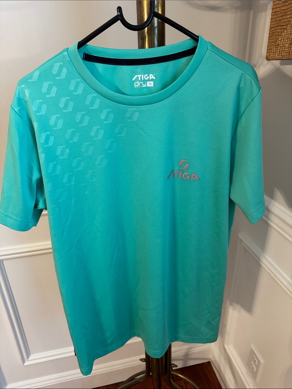 Stiga Men’s Teal Performance Short Sleeve Shirt